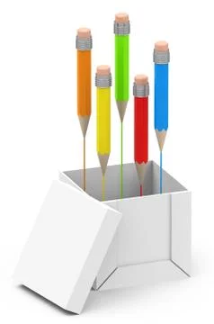 The pencils Stock Illustration