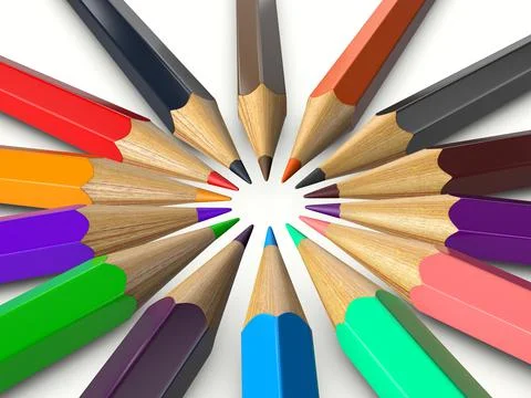 Pencils Stock Illustration