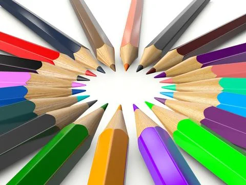 Pencils Stock Illustration