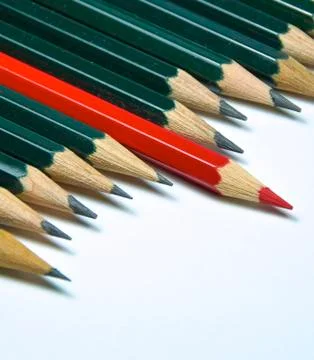 Pencils isolated Stock Photos