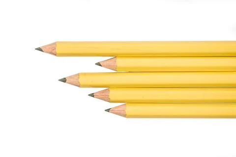 Pencils isolated on white background Stock Photos