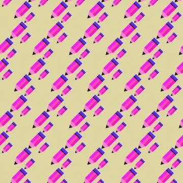 Pencils pattern Stock Illustration