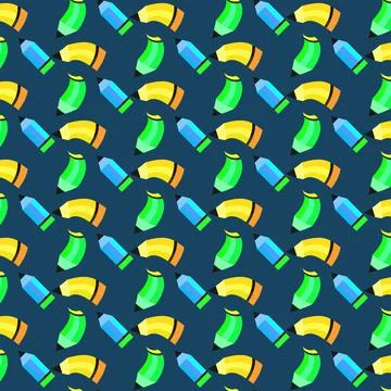 Pencils pattern Stock Illustration