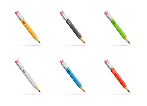 Pencils set Stock Illustration