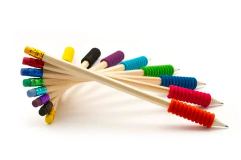 Pencils spiral Stock Photos
