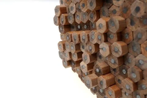 Pencils stack up Stock-Fotos