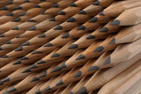 Pencils stack up Foto stock