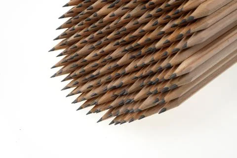 Pencils stack up Stock-Fotos