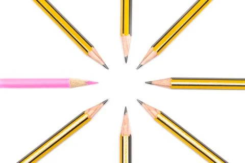 Pencils together Foto stock