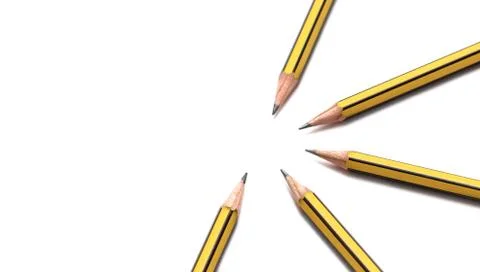 Pencils together Stock Photos