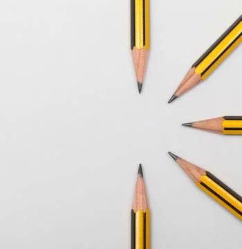 Pencils together Stock Photos