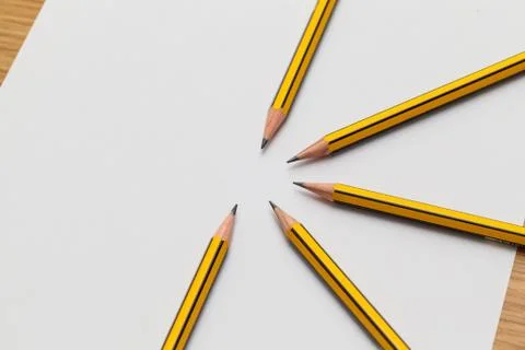 Pencils together Stock Photos