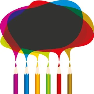 Pencils_Conversation Stock Illustration