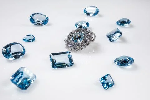 Pendant with diamonds Fotos Stock