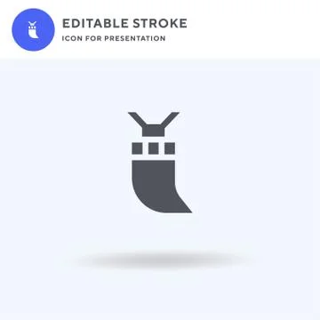 Pendant icon vector, filled flat sign, solid pictogram isolated on white, log Illustrazione stock