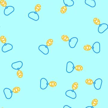 Pendant jewelry vector seamless pattern Stock Illustration