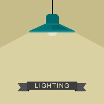 Pendant lamp light 스톡 일러스트