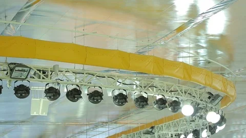 Pendant lighting construction Stock Footage 73027068