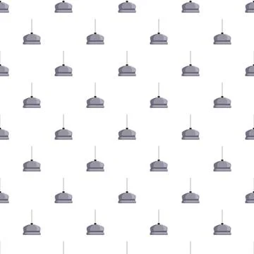 Pendant lights creating a modern seamless pattern background Stock Illustration