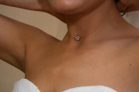 Pendant on the neck Foto stock