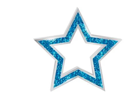 Pendant Star in the frame Stock Illustration