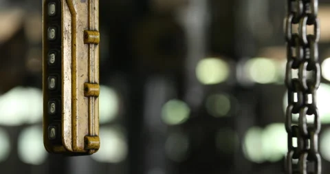 Pendant switch of over head crane, Remote control switch for overhead crane, Stock Footage 139009129