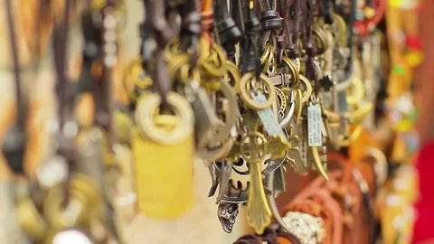 Pendants for a neck Stock Footage 78223360