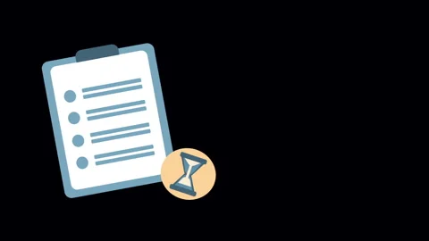 Pending document report. Suitable for business, finance, and office content Stock Footage 301582204