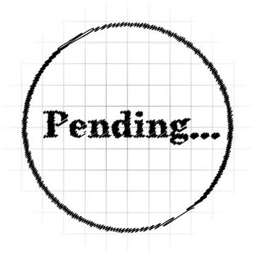 Pending icon. Internet button on white background.. Illustrazione stock