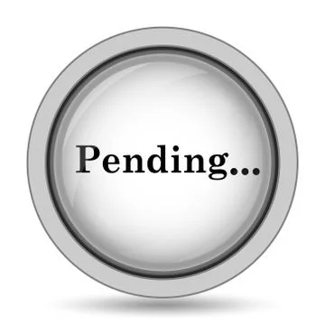 Pending icon. Internet button on white background.. Stock Illustration