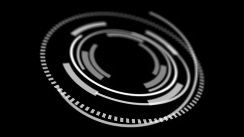 Pending loading HUD element  3D rotation and wiggle, loopable Stock Footage 243825495