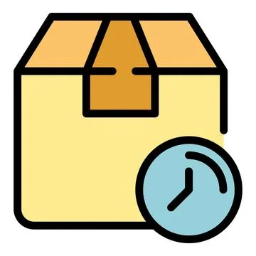 Pending parcel icon vector flat Illustration