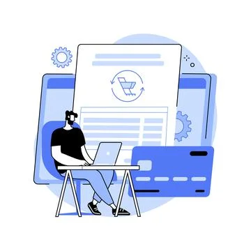 Pending payment abstract concept vector illustration. Stockillustratie