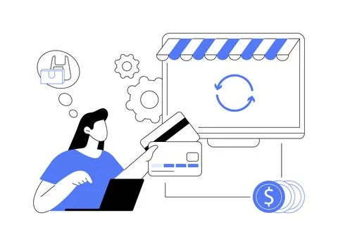 Pending payment abstract concept vector illustration. Stockillustratie