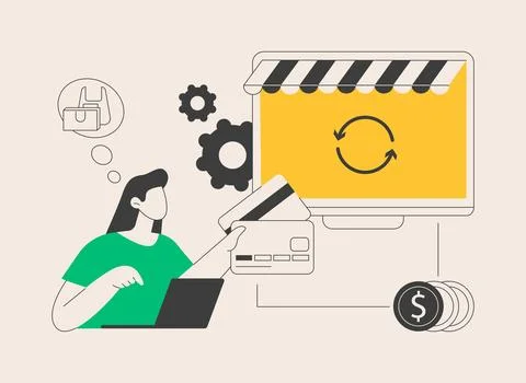 Pending payment abstract concept vector illustration. Stockillustratie