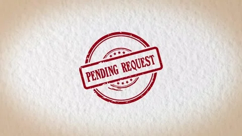 PENDING REQUEST stamp style word Stock Footage 319503442