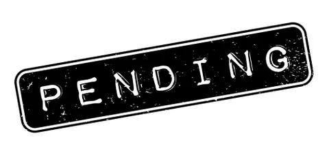 Pending rubber stamp Stockillustratie