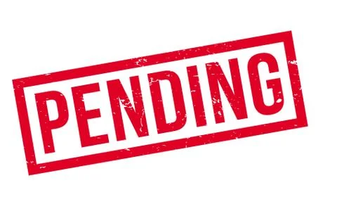 Pending rubber stamp Stockillustratie