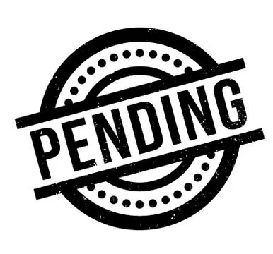 Pending rubber stamp Stockillustratie