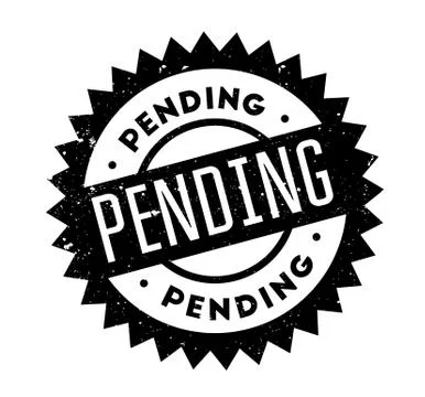 Pending rubber stamp Stockillustratie