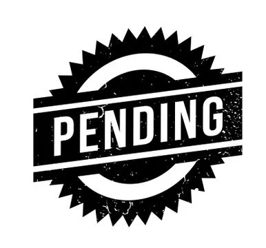 Pending rubber stamp Stockillustratie