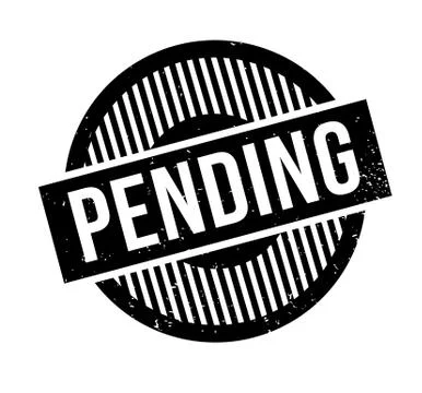 Pending rubber stamp Stockillustratie