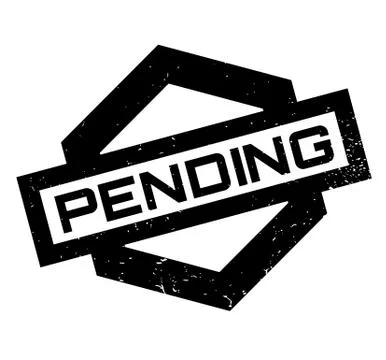 Pending rubber stamp Stockillustratie