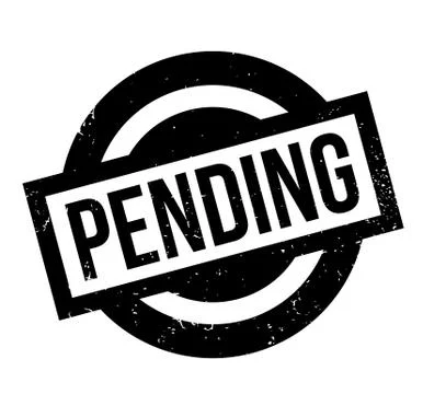 Pending rubber stamp Stockillustratie