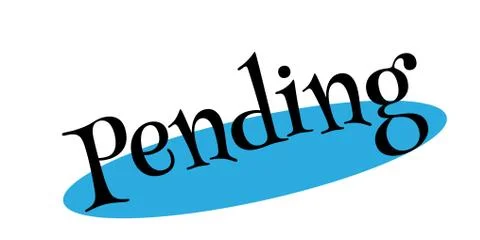 Pending rubber stamp Stockillustratie