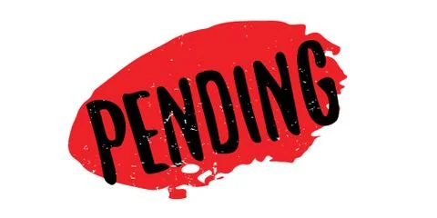 Pending rubber stamp Stockillustratie