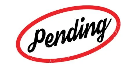 Pending rubber stamp Stockillustratie