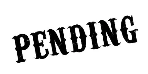 Pending rubber stamp Stockillustratie