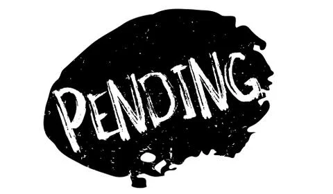 Pending rubber stamp Stockillustratie