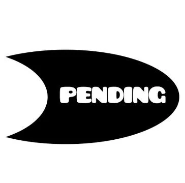 Pending stamp on white Stock Illustration